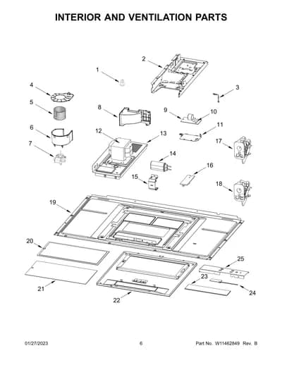 INTERIOR AND VENTILATION PARTS