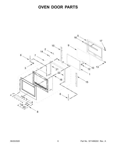 OVEN DOOR PARTS