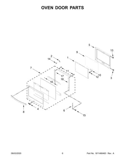 OVEN DOOR PARTS