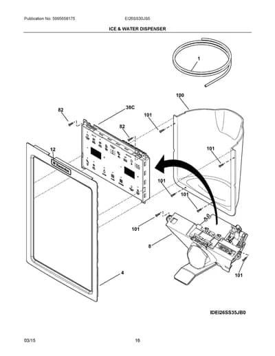 ICE & WATER DISPENSER