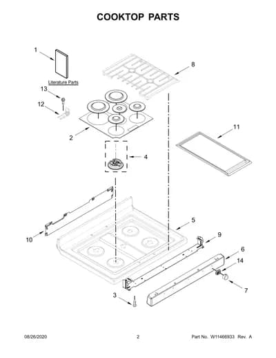 COOKTOP PARTS