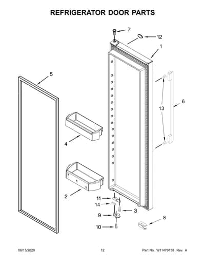 REFRIGERATOR DOOR PARTS