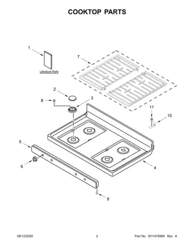 COOKTOP PARTS