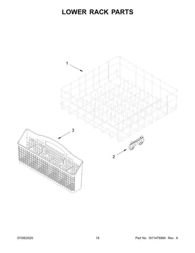 LOWER RACK PARTS