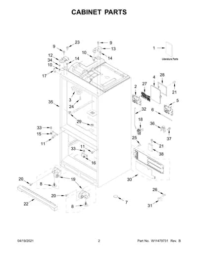 CABINET PARTS