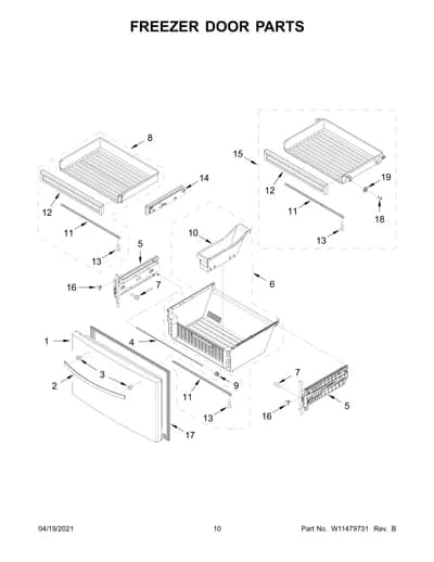 FREEZER DOOR PARTS