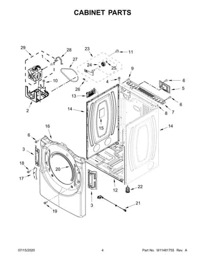 CABINET PARTS