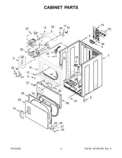 CABINET PARTS