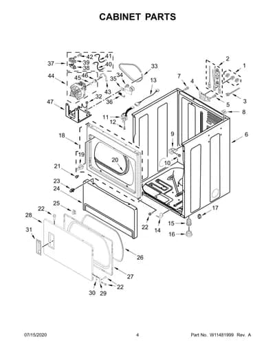 CABINET PARTS