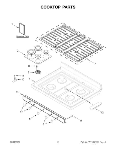 COOKTOP PARTS