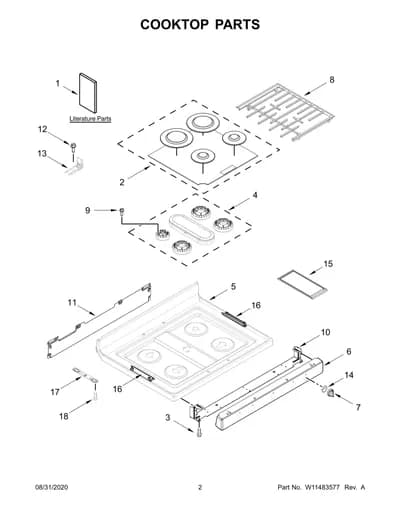 COOKTOP PARTS