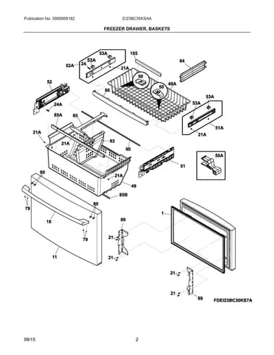FREEZER DRAWER, BASKETS