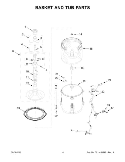 BASKET AND TUB PARTS