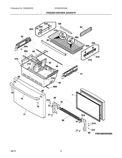 FREEZER DRAWER, BASKETS