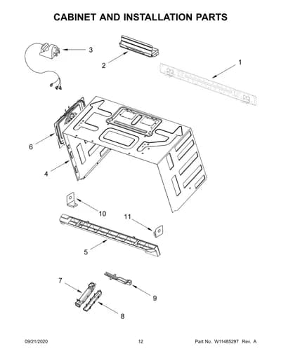 CABINET AND INSTALLATION PARTS