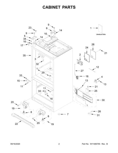 CABINET PARTS