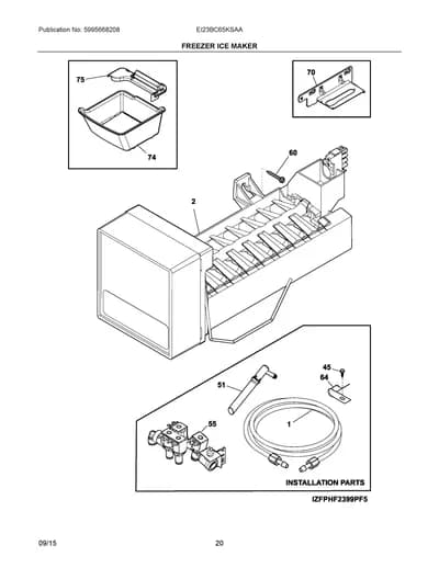 FREEZER ICE MAKER
