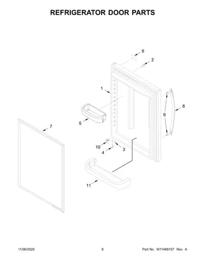 REFRIGERATOR DOOR PARTS