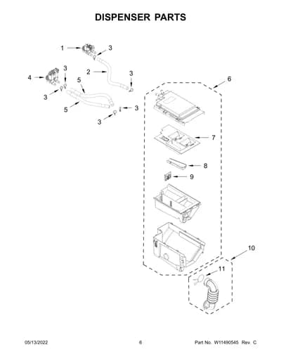DISPENSER PARTS
