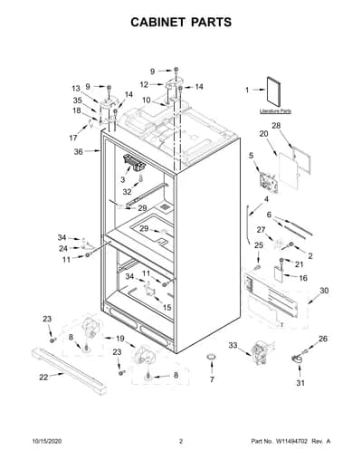 CABINET PARTS