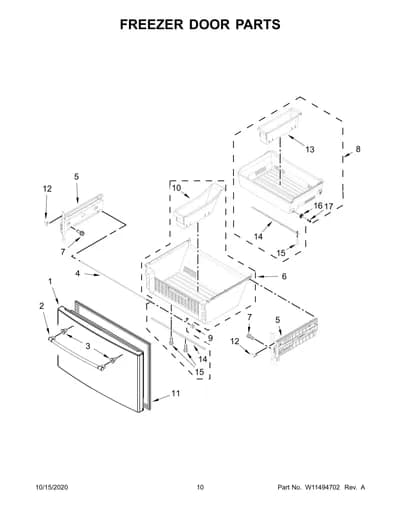 FREEZER DOOR PARTS