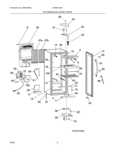 RECOMMENDED SPARE PARTS