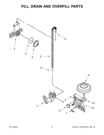 FILL, DRAIN AND OVERFILL PARTS