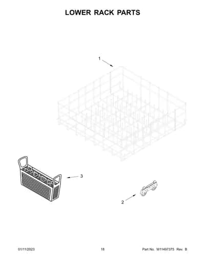LOWER RACK PARTS