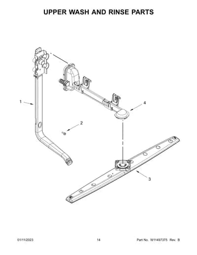 UPPER WASH AND RINSE PARTS
