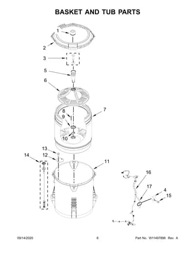 BASKET AND TUB PARTS