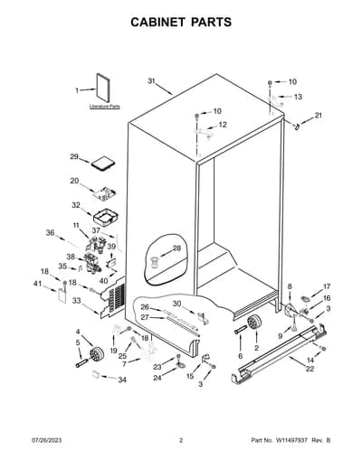 CABINET PARTS