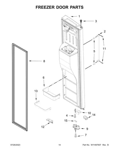 FREEZER DOOR PARTS
