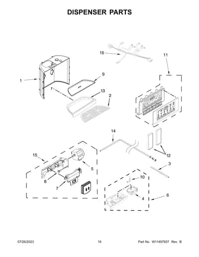 DISPENSER PARTS