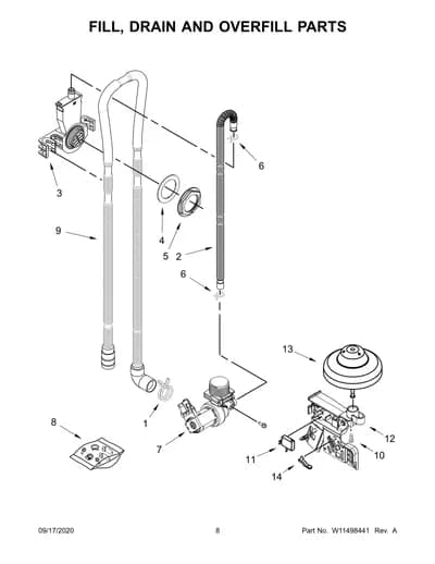 FILL, DRAIN AND OVERFILL PARTS