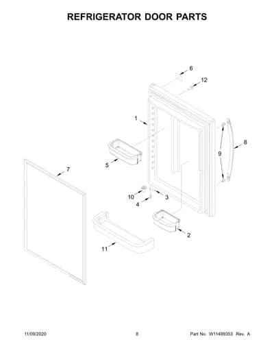 REFRIGERATOR DOOR PARTS