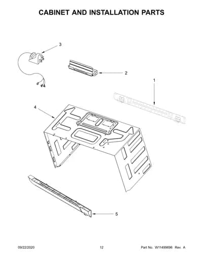 CABINET AND INSTALLATION PARTS