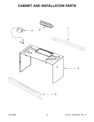 CABINET AND INSTALLATION PARTS
