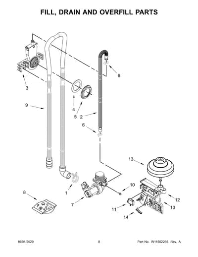 FILL, DRAIN AND OVERFILL PARTS