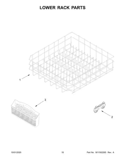 LOWER RACK PARTS