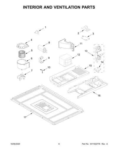 INTERIOR AND VENTILATION PARTS
