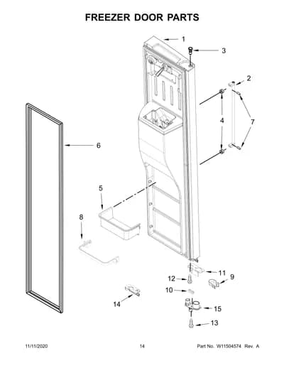 FREEZER DOOR PARTS