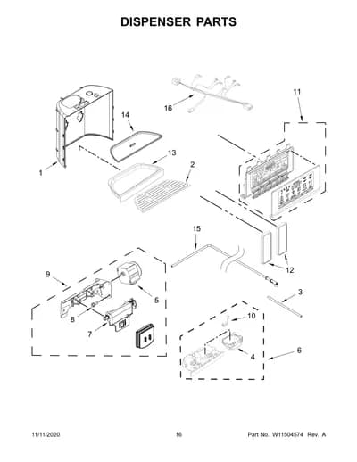 DISPENSER PARTS