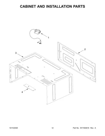 CABINET AND INSTALLATION PARTS