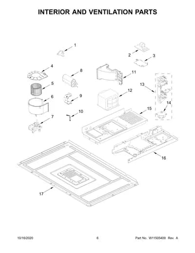 INTERIOR AND VENTILATION PARTS