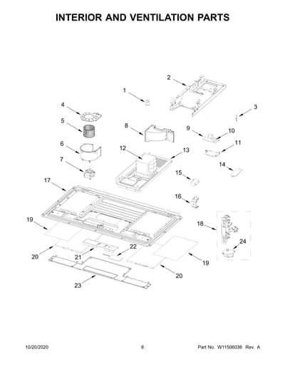 INTERIOR AND VENTILATION PARTS