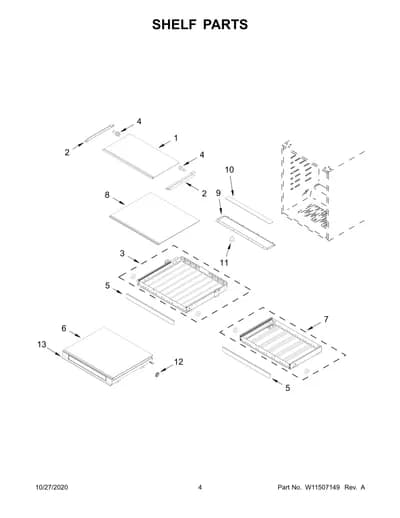 SHELF PARTS