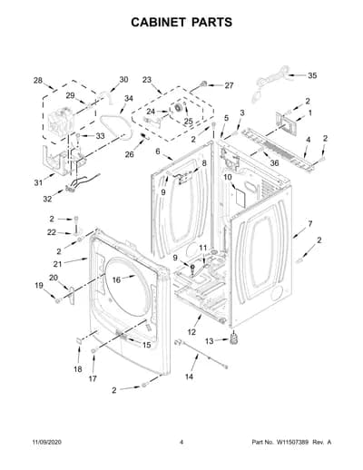 CABINET PARTS