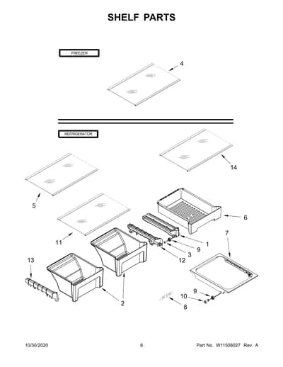 SHELF PARTS