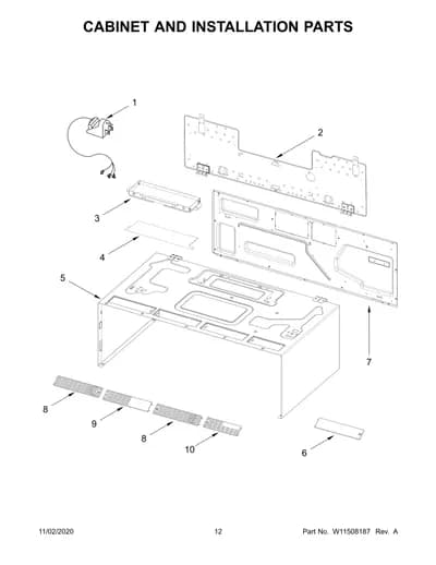 CABINET AND INSTALLATION PARTS