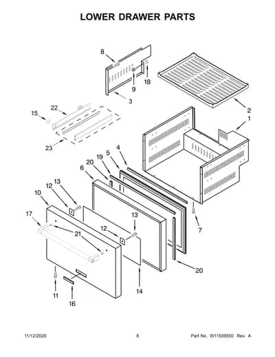 LOWER DRAWER PARTS
